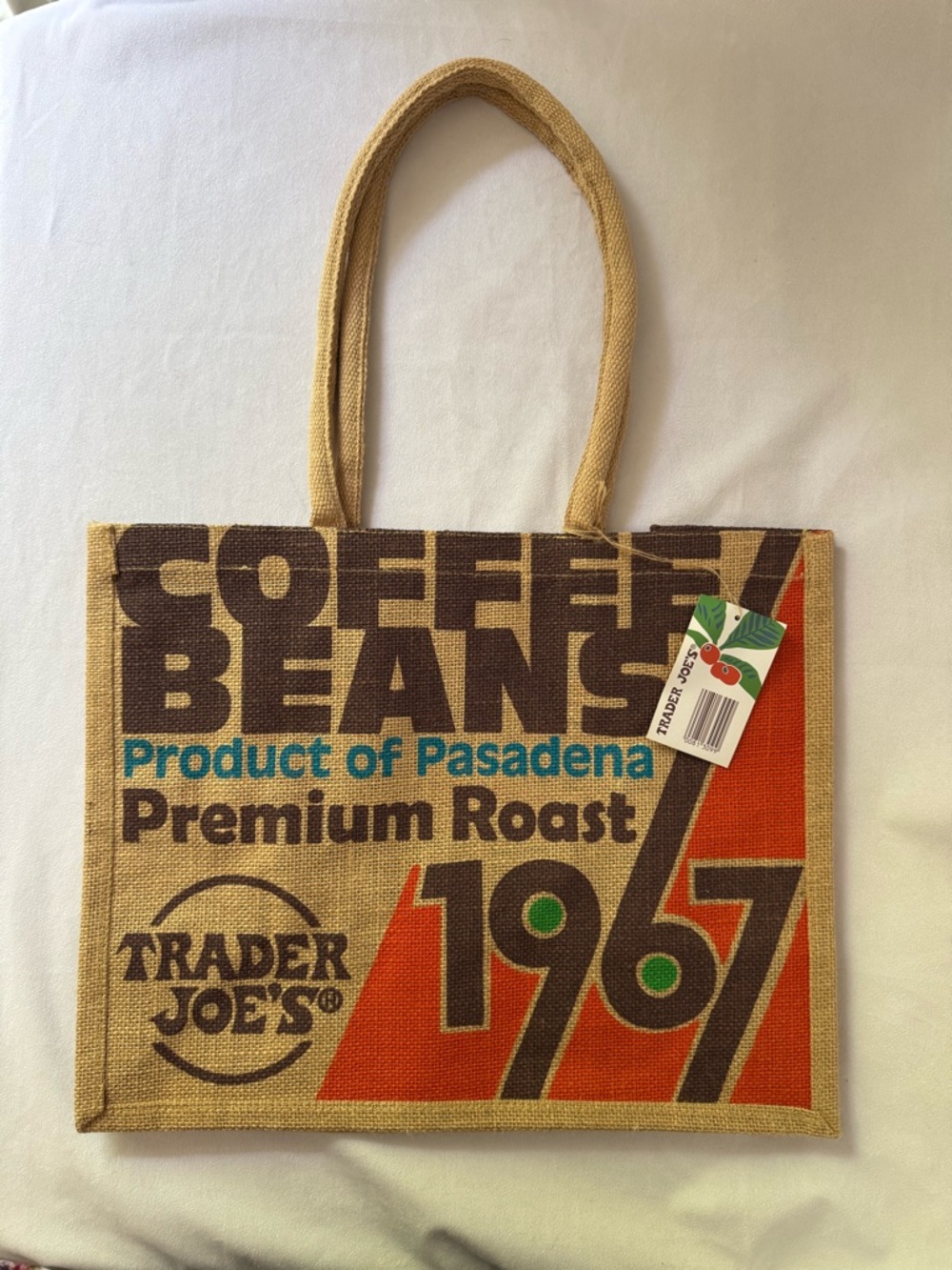 Trader Joes Coffee Beans Jute Tote Bag